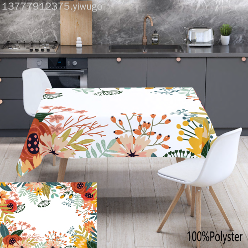 Waterproof Tarpaulin Table Cloth Table Runner Cross-Border Tablecloth for Party Holidays