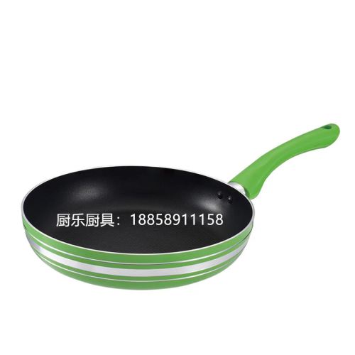 Aluminum Pan Household Kitchen Colored Water Fruit Handle Frying Pan Non-Stick Pan Frying and Baking One gas Stove Induction Cooker Universal Wholesale 