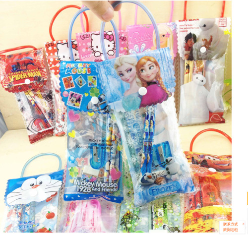 New Special Offer Hand Carrying Pencil Case Combination Stationery Set Kindergarten Student Gift Prize