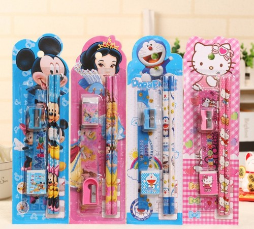 New Low Price Children‘s Stationery Set 61 Gift Five-Piece Set School Opening Gift Gift Wholesale 