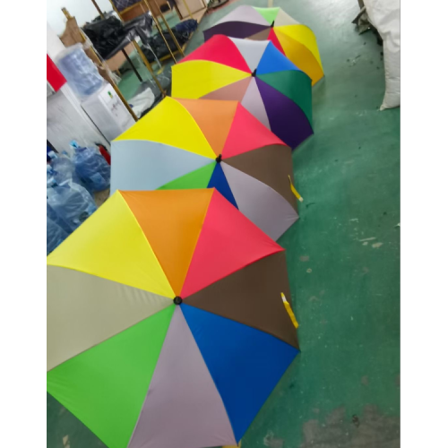 70cm fiber bone pongee rainbow umbrella sunny umbrella golf umbrella brand new inventory low price processing