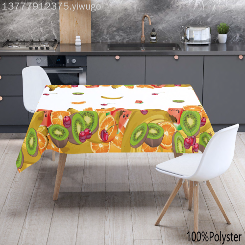 Water-Repellent Cloth Table Cloth Waterproof Oilproof Cloth Table Runner Cross-Border Tablecloth for Party Holiday
