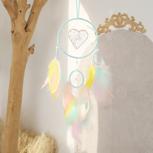 matters to me multi-ring dreamcatcher home hanging decoration feather hanging decoration room bedroom decorations