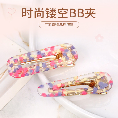 internet celebrity style hollow frog clip wholesale ins style acetate bb clip korean style women‘s elegant hair accessories hairpin direct sales