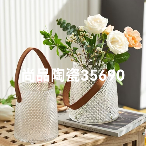 innovative portable glass vase hydroponic flowers dried flowers home desktop decorations crafts ornaments