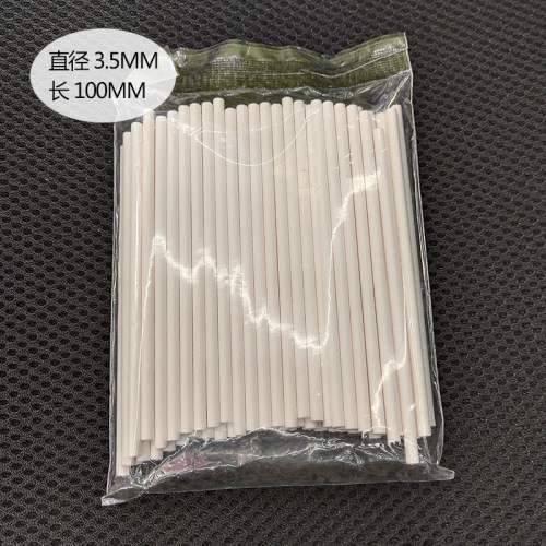 Disposable Degradable Kraft Paper Tube 3.5*100mm White Paper Stick