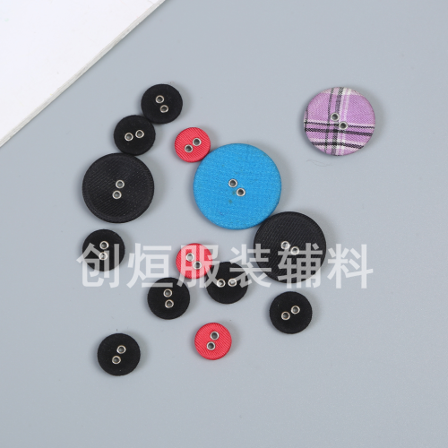 various sizes color double eyes wide edge button kindergarten children diy button baby clothing accessories