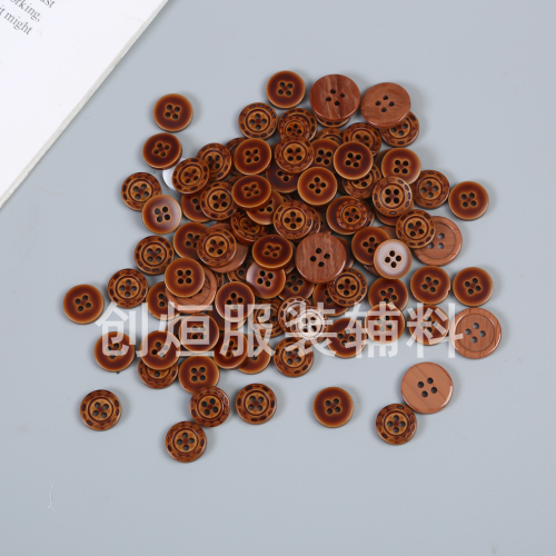 a variety of specifications available round shirt button four-eye resin texture button creative clothing accessories