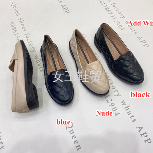 Women‘s Casual Shoes Women‘s Pumps Foreign Trade Large Size Solid Color Spring and Autumn Flat Women‘s Shoes Spot Wholesale