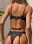 Southern Sexy Lingerie 2022 New European and American Three-Point Pierced Black Sexy Backless Lace Sexy Suit Women