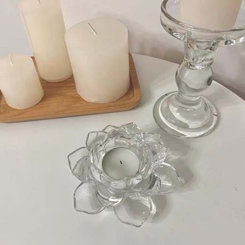 factory gss home decoration props candle holder buddhist pastry mp mp holder crystal lotus buddhist supplies