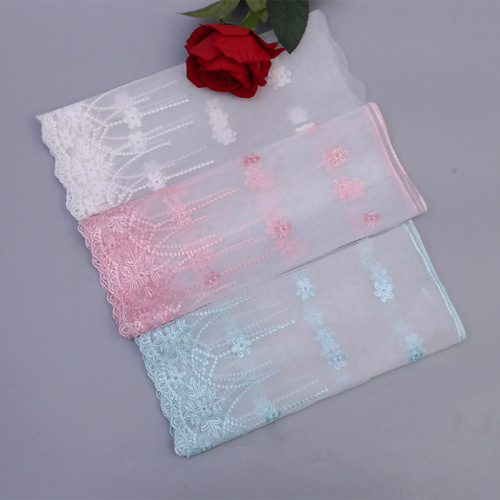 3-color shaping yarn embroidery curtain lace bed skirt bedding home textile fabric barbie doll skirt cm