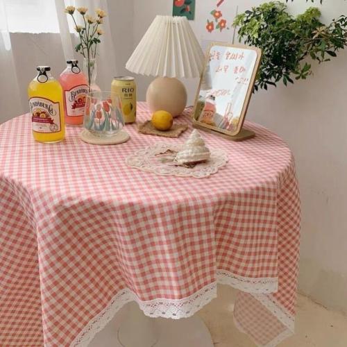 Desk Cloth Table Cloth Liner Computer Desktop Table Internet Celebrity Korean Style Long Square Lace for Photography