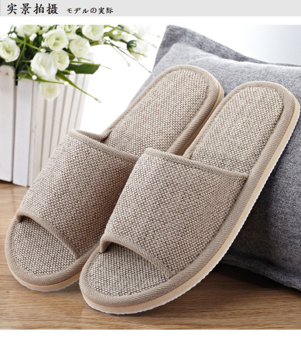 factory goods store famous four seasons linen open slippers high-end indoor floor slippers for star hotels