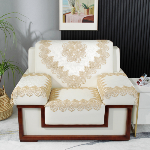 european lace hollow-out business district reception office conference room single sofa towel cover