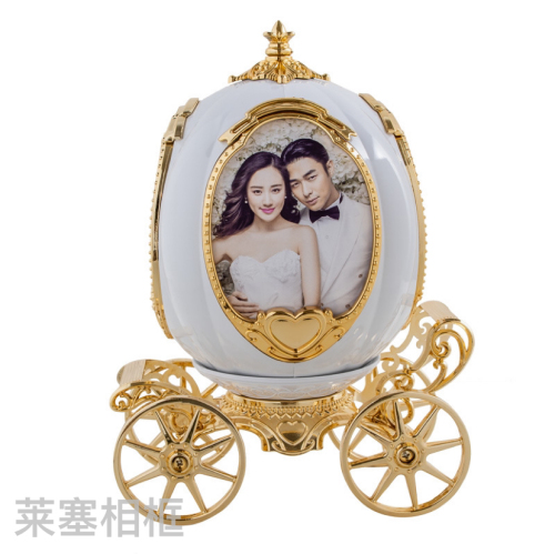 carriage music box creative decoration home decoration living room bedroom crafts photo plastic photo frame