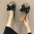 New Bow Slippers Women's Summer Wear Beach Slippers Flower TikTok Cross-Border One Piece Dropshipping Flat Shoes