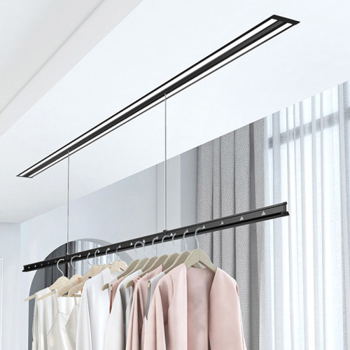 invisible electric clothes hanger intelligent embedded home automatic lifting balcony hidden ceiling clothes hanger wholesale