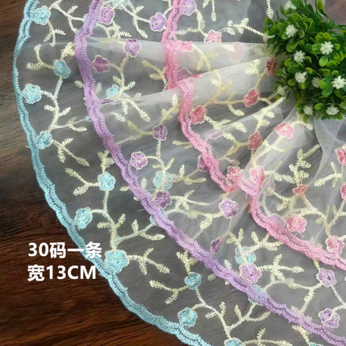 small fresh color mesh embroidery lace clothing diy barbie doll skirt accessories spot wholesale