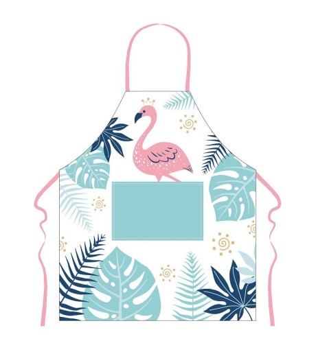 new [flamingo apron] fashion home kitchen work apron factory wholesale