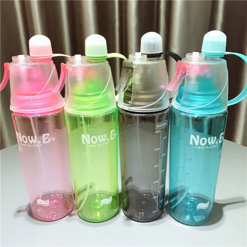 Spray Plastic Cup Transparent Handy Lemon Water Cup Advertising Large Mouth Juice Beverage Fashion Cup Direct Sales Logo
