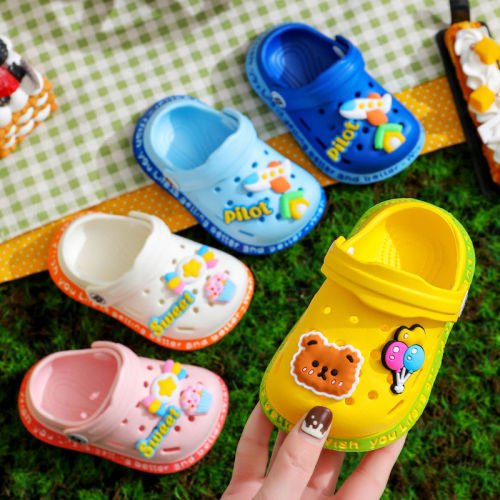 children‘s sandals new summer cute cartoon balloon 1-5 years old girls outdoor soft bottom hole shoes 2022 wholesale