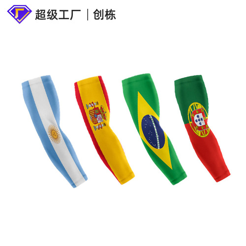 german european cup 2024 arm sleeve flag ball game oversleeve outdoor sun protection arm guard fans support customizable
