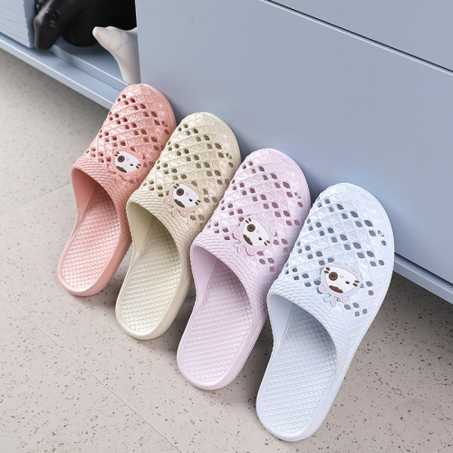 Women‘s Sandals Summer New Closed Toe Cat Home Bathroom Pregnant Women Lazy Closed Toe Hollow Women‘s Slippers 2022 Wholesale