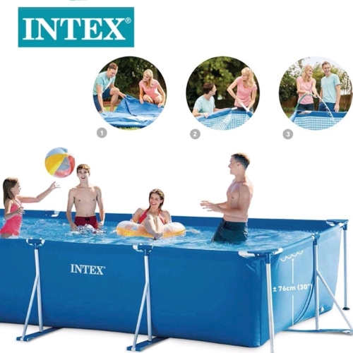 intex28273 family rectangular adult pool pvc pipe rack paddling pool children‘s swimming pool