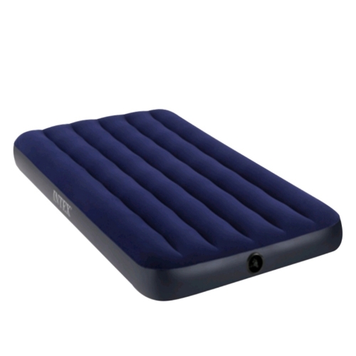 intex 64755 dark blue flocked airbed outdoor camping inflatable mattress car floatation bed wholesale