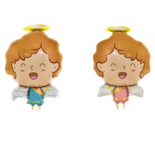 New Angel Male and Female Baby Aluminum Film Balloon cartoon Baby Foil Balloon Wholesale Birthday Party Decoration