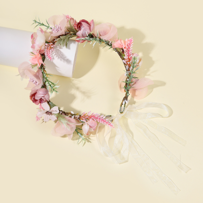 Super Fairy Bride and Bridesmaid Garland Simple Mori Style Artificial Flower Garland Headdress FARCENT Children Camera Shooting Headband