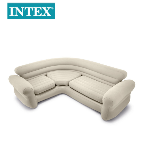 intex68575 corner inflatable lounger solid color family simple multi-person inflatable seat wholesale