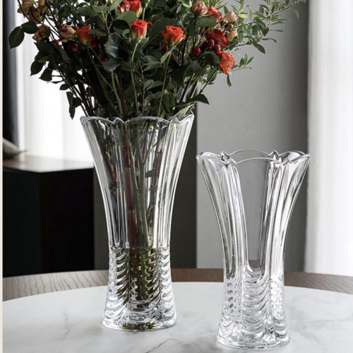 glass vase crystal vase living room home decoration lily flower arrangement glass vase hydroponic flower device