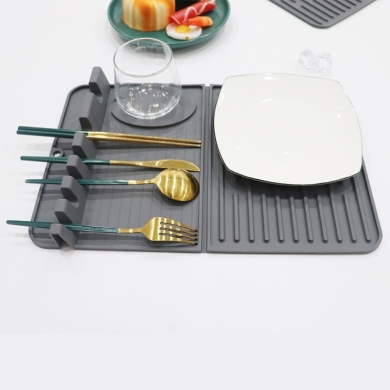 H72-硅胶沥水垫硅胶创意新品厨房工具杯垫餐垫沥水垫隔物垫