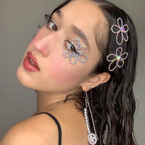Acrylic Temporary tattoo Diamond Sticker Self-Adhesive Eyes Face Makeup Jewelry Body Art Crystal