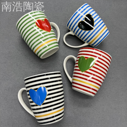 Ceramic Cup Love Cup Ceramic Mug Water Cup Coffee Cup Cup Foreign Trade Wholesale Gift Cup