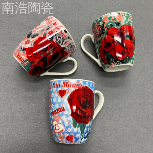 Ceramic Cup Valentine‘s Day Holiday Cup Ceramic Mug Water Cup Coffee Cup Foreign Trade Wholesale Gift Cup 