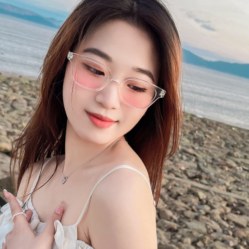 new korean style gradient blush cute sunglasses ins retro cross-border fashion rice nail sunglasses 5336