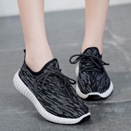Foreign Trade Old Beijing Cloth Shoes Flying Woven Shoes Trendy Shoes Mesh Breathable Sneakers Couple Casual Walking Shoes