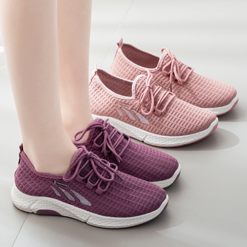 foreign trade old beijing women‘s shoes summer new mom shoes women‘s casual walking shoes running flying woven shoes stall shoes