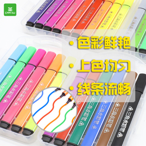 factory direct selling dake series triangle basic large capacity watercolor pen