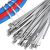 Metal Zipper Tie 4.6 * 300mm Heavy Duty 304 Stainless Steel Ribbon 200 Lbs Tensile Strength Self-Locking Strap