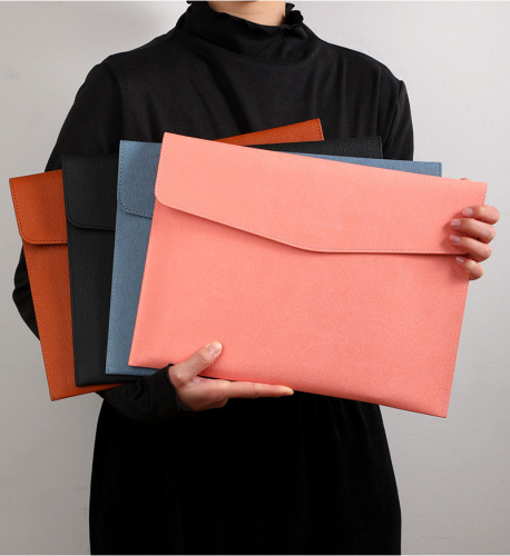 a4 file bag imitation leather large capacity information bag business office file bag