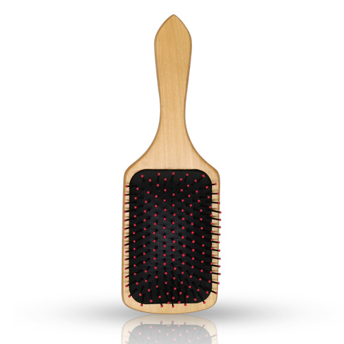 Factory Wholesale Wooden Hairdressing Airbag Comb Theaceae New Hemu Comb Boutique Wooden Large Plate Comb