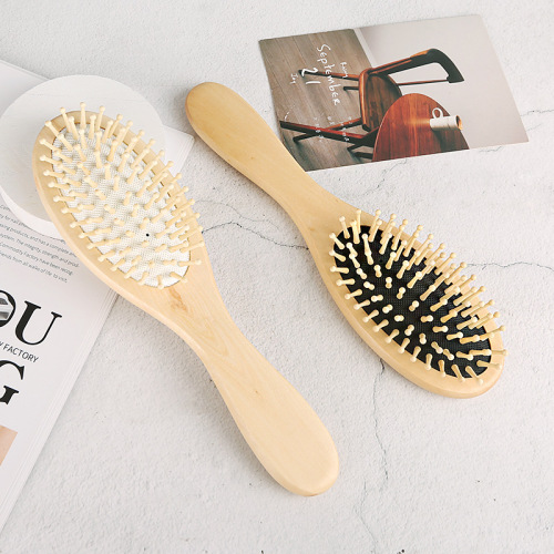 Factory Wholesale High Quality Lotus Wood Air Cushion Comb Hair Wooden Comb Anti-Static Hairdressing Comb 
