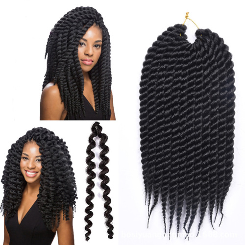 african dirty braid hand rub two-strand braid wig senegal twist hair 12-inch 12 pieces