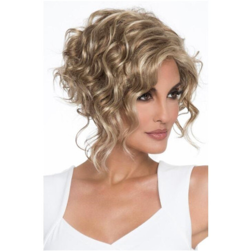 Cross-Border E-Commerce Exclusively for Short-Rolled Golden Fashion Female Wigs Foreign Trade European and American Amazon Hot Sale