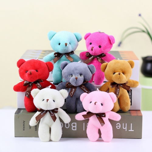 Plush Toy Doll Pendant Bear Pendant Keychain Stuffed Toy Doll Schoolbag Pendant Bear Keychain