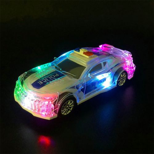 popular children‘s electric universal toy car with light music police toy car night market stall hot sale supply